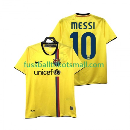 Fußballtrikots FC Barcelona Lionel Messi 10 2008 2009 Retro Kurzarm Auswärts-trikot kaufen